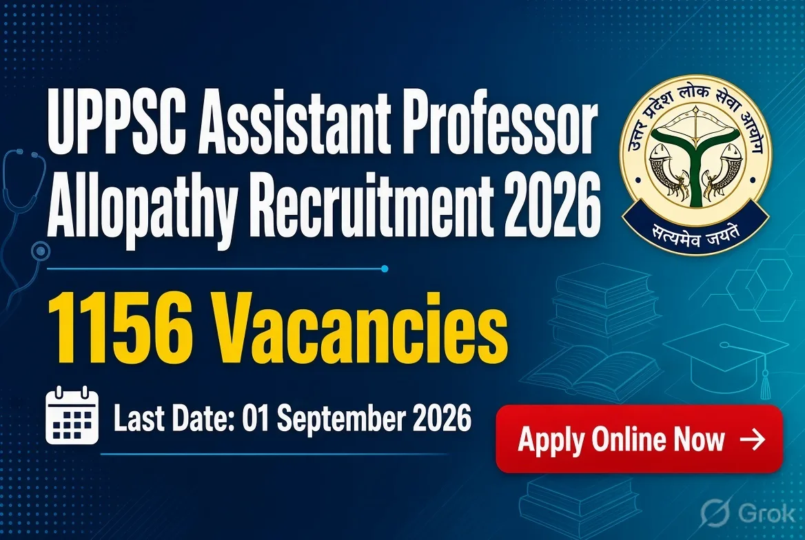 UPPSC Assistant Professor Allopathy Recruitment 2026 - Apply Online